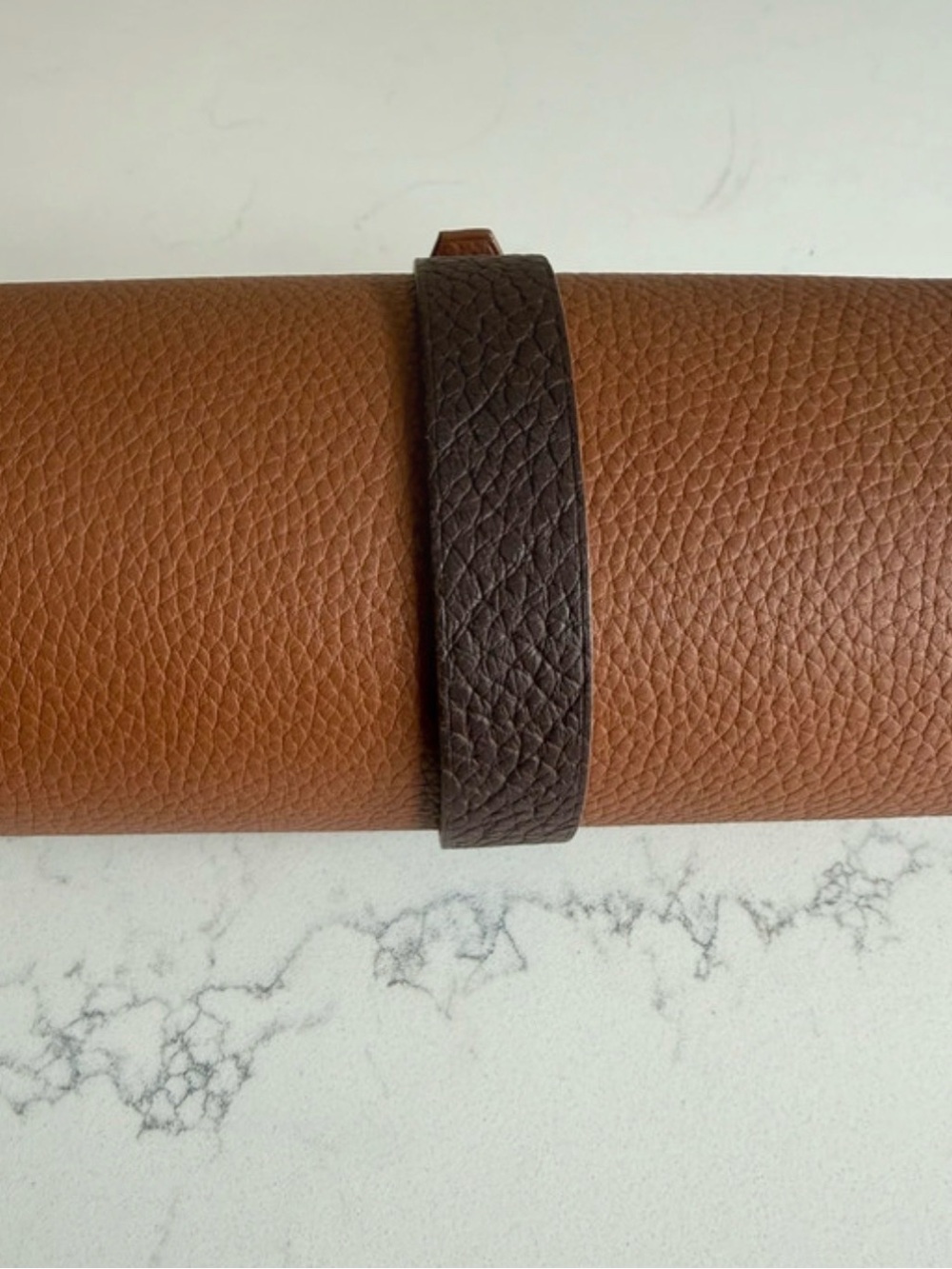 Aaron Bespoke Montreal Brown Leather Travel Watch Roll Case✨ - Picture 3 of 9